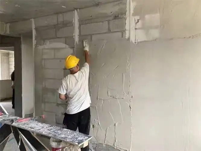 Plastering gypsum powder