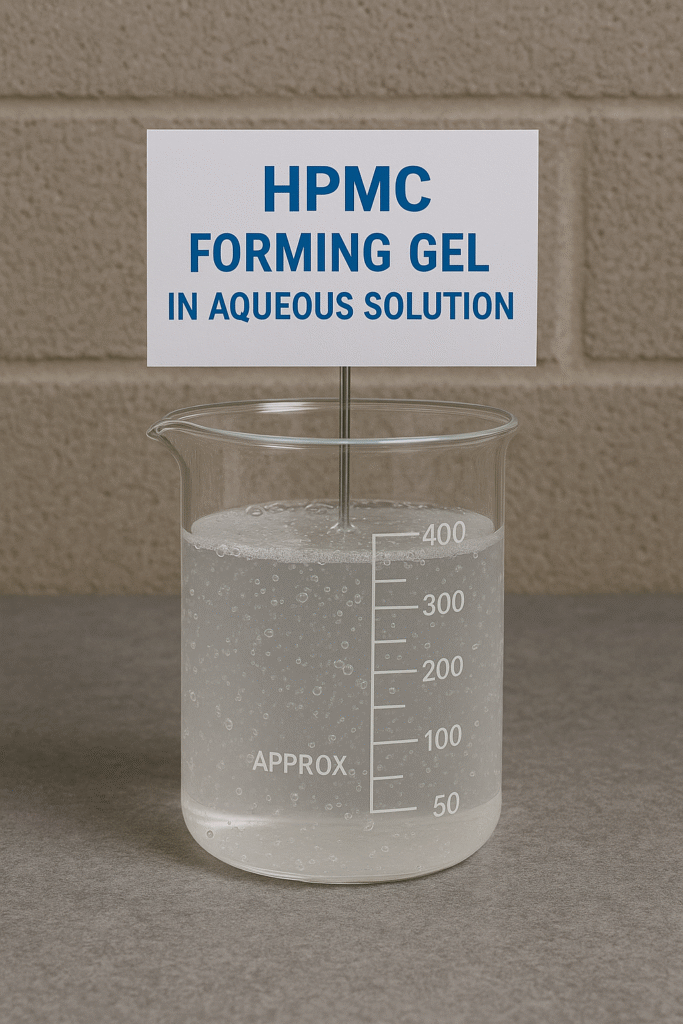 HPMC gel formation demonstration