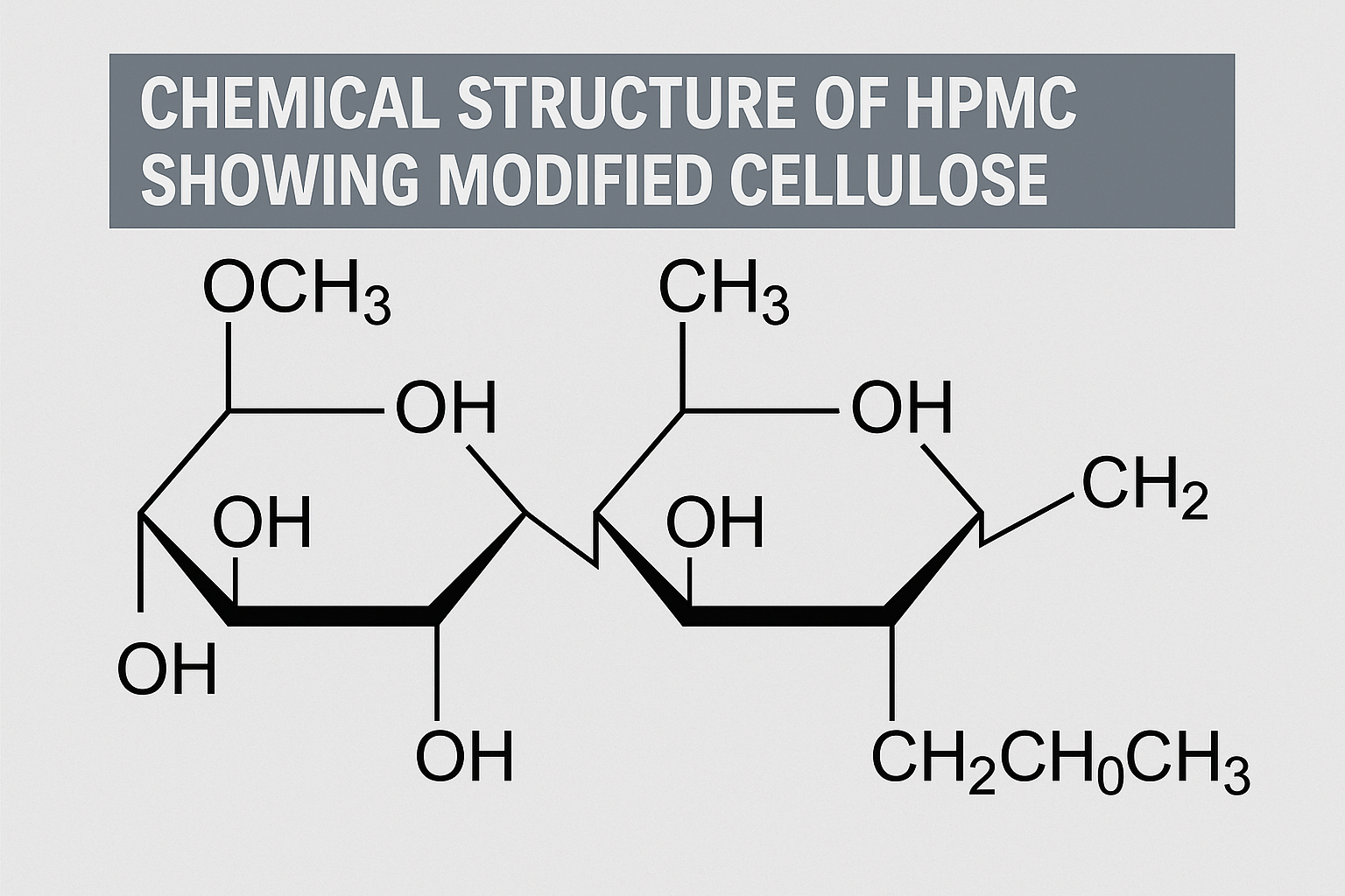 HPMC polymer structure diagram