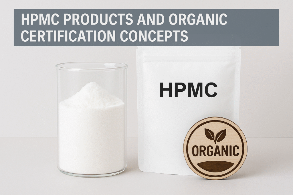 Organic certification symbols with HPMC
