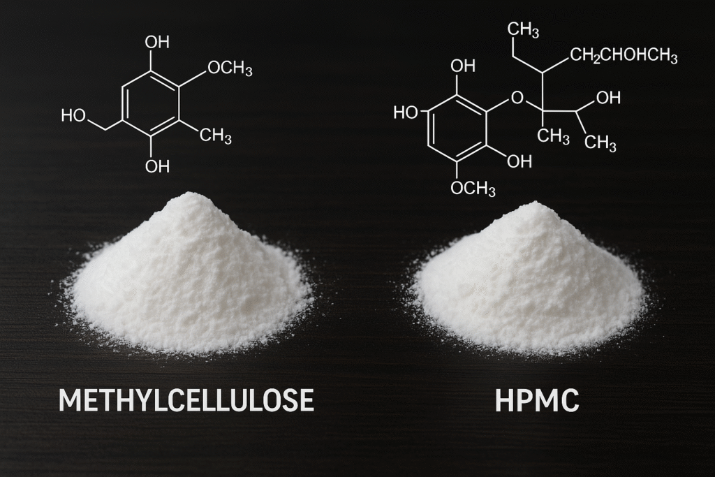 Methylcellulose vs HPMC structure
