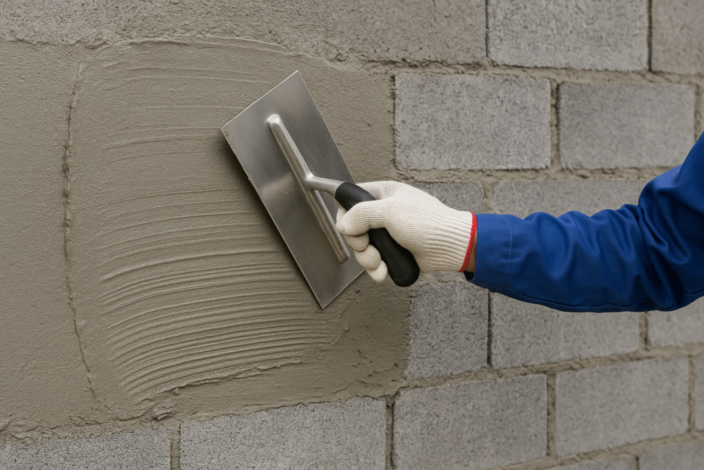 HPMC enhanced mortar application