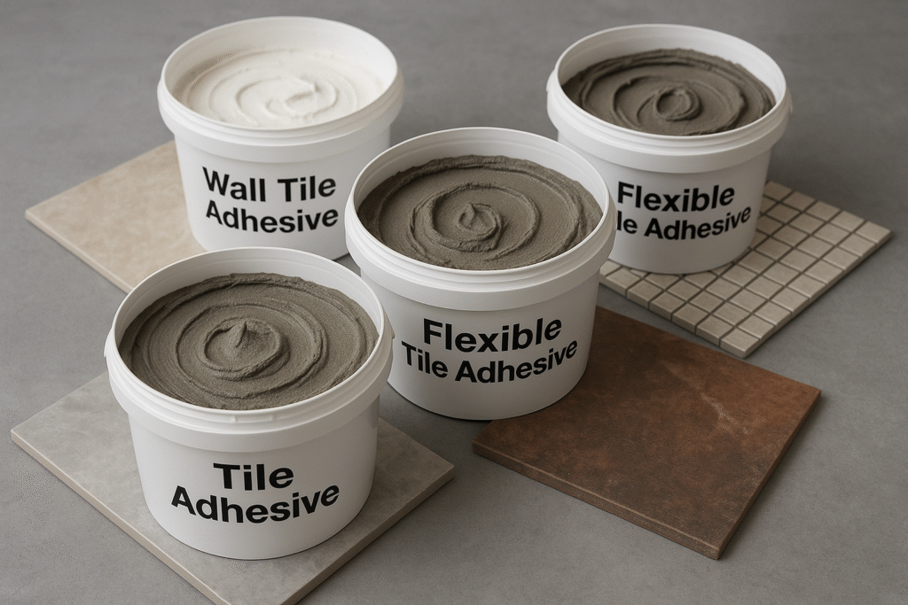 types of tile adhesives
