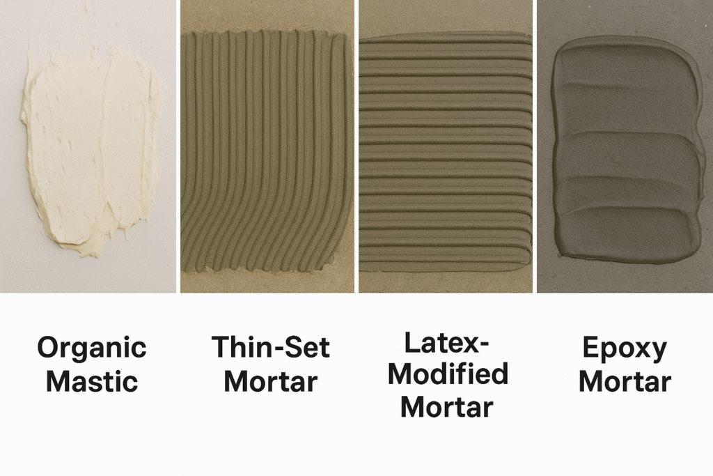 tile adhesive selection guide