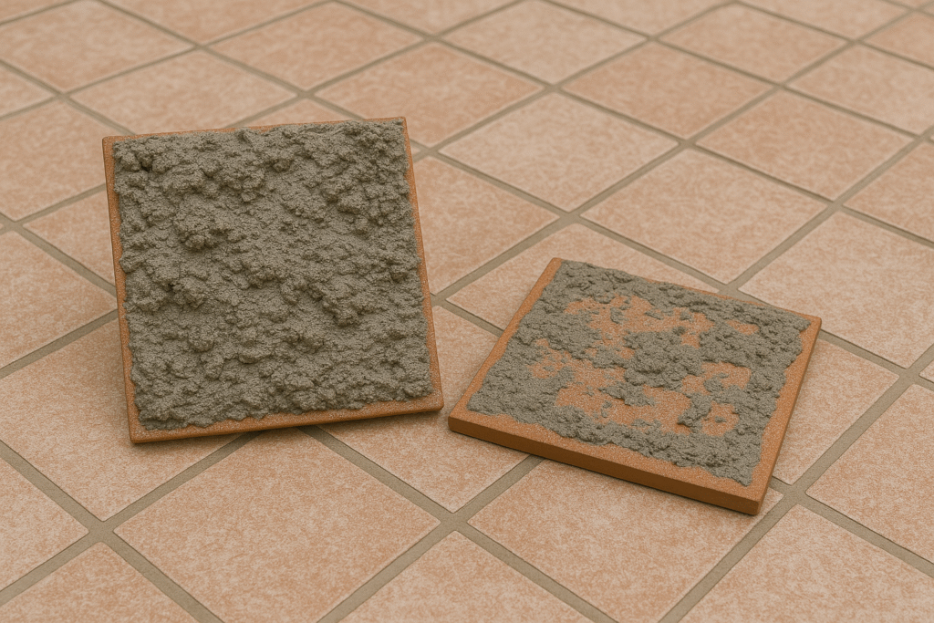 failed tile installation