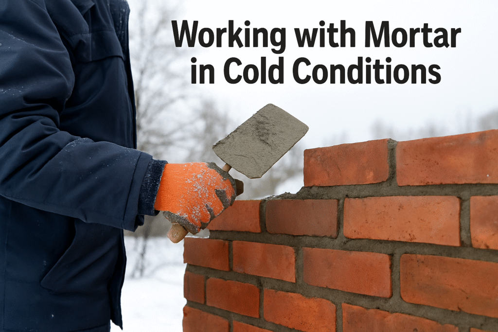 Cold weather mortar work