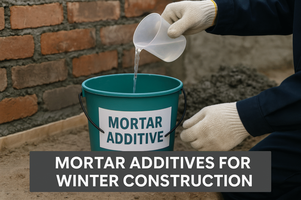 Cold weather mortar additives