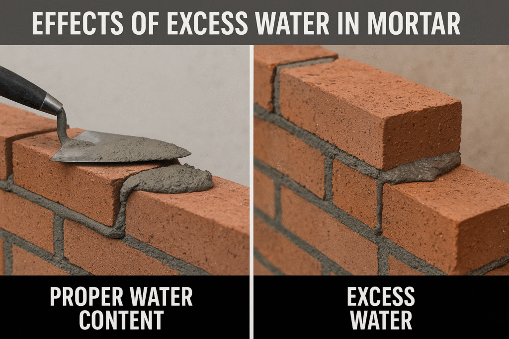 Wet mortar problems