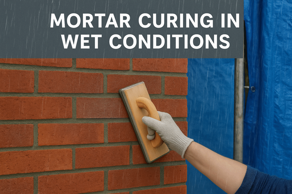 Rainy weather mortar curing