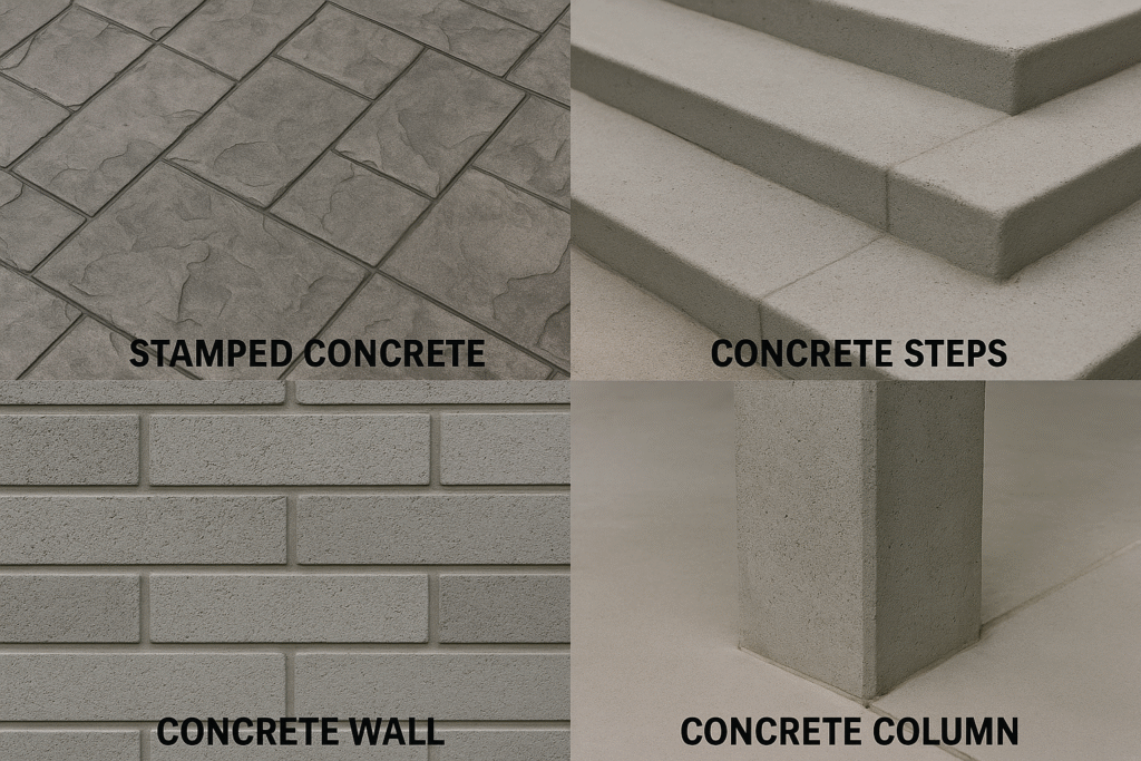 various concrete applications