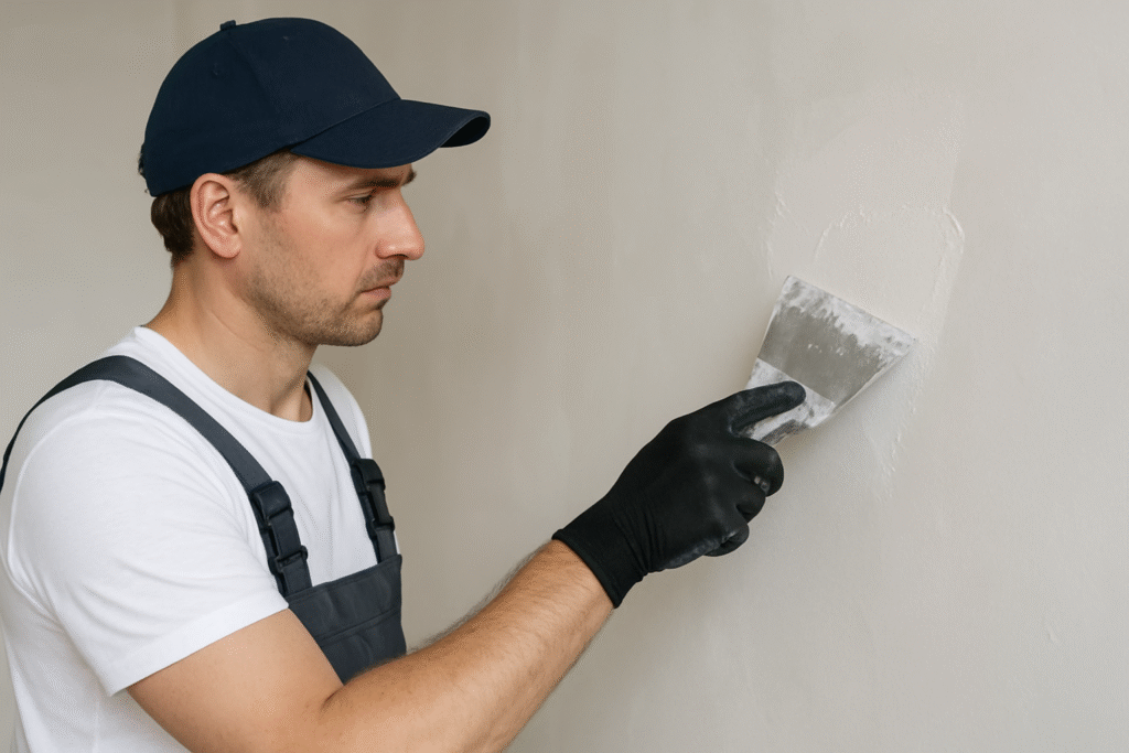 wall putty application