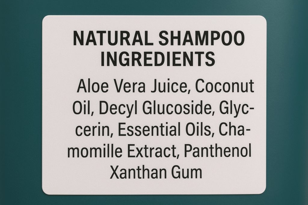 natural shampoo ingredients