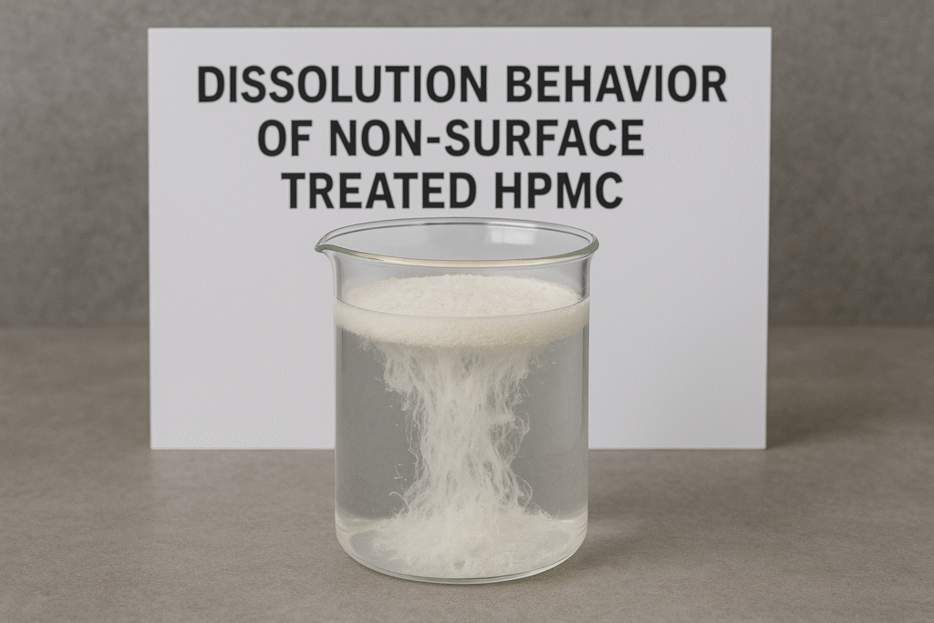 Non-surface treated HPMC dissolution