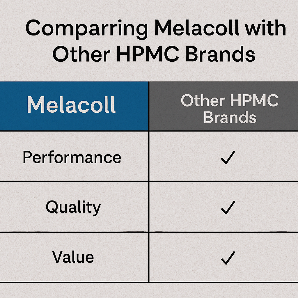 Melacoll HPMC comparison chart