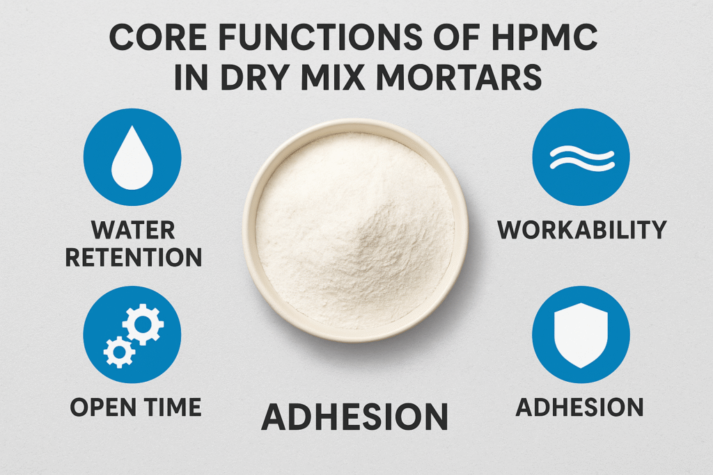 HPMC functions in tile adhesive