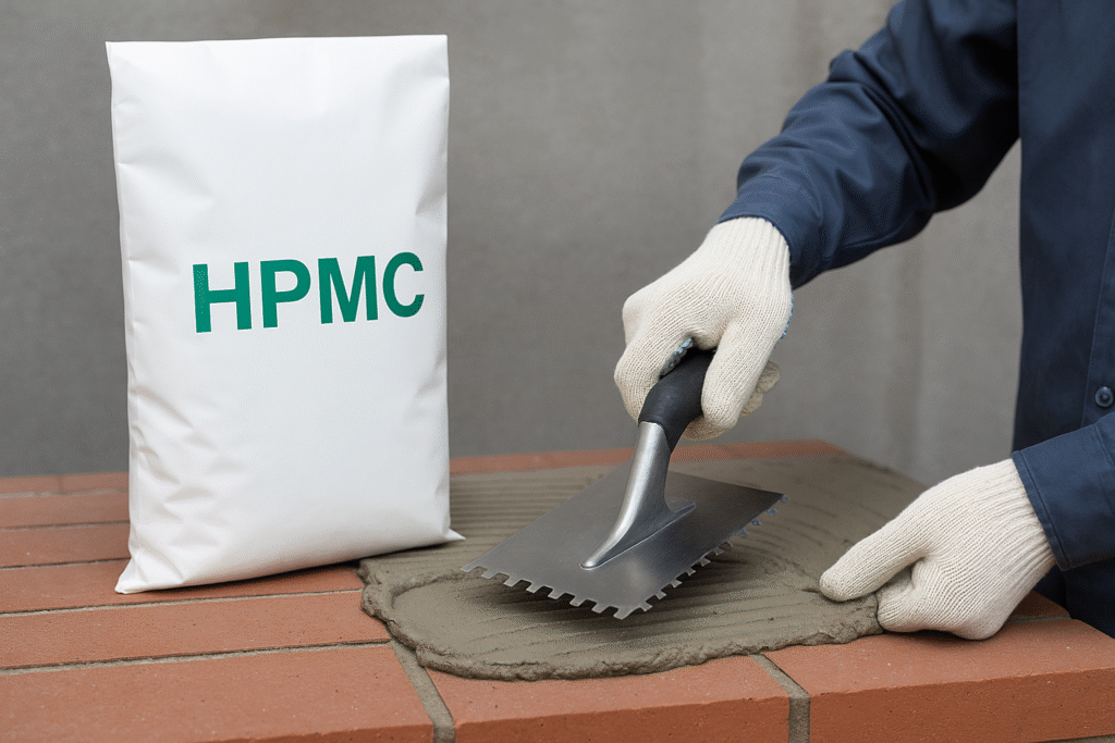 Aplicación de mortero con HPMC en construcción