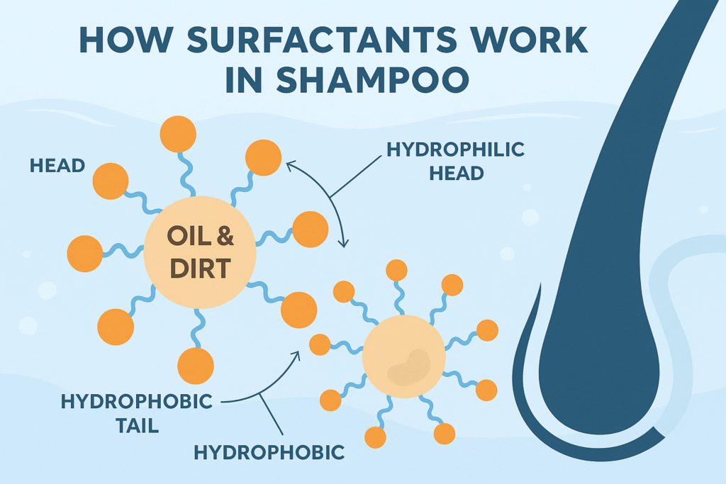 surfactants in shampoo