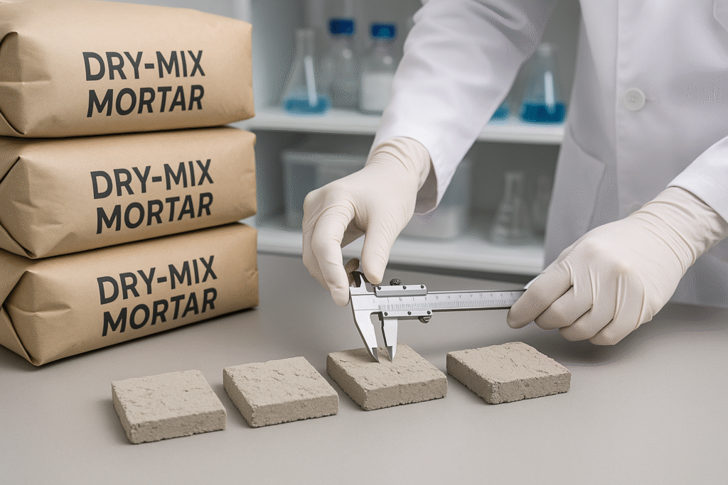 dry-mix mortar quality control