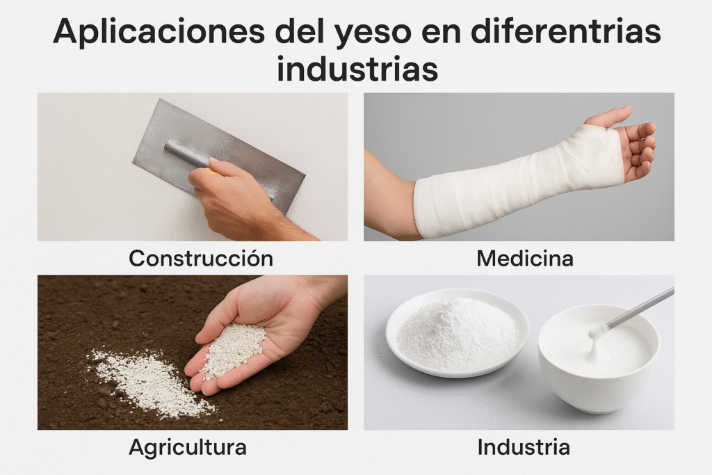 usos principales del yeso