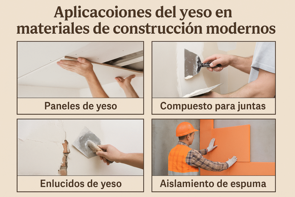 yeso en materiales de construcción
