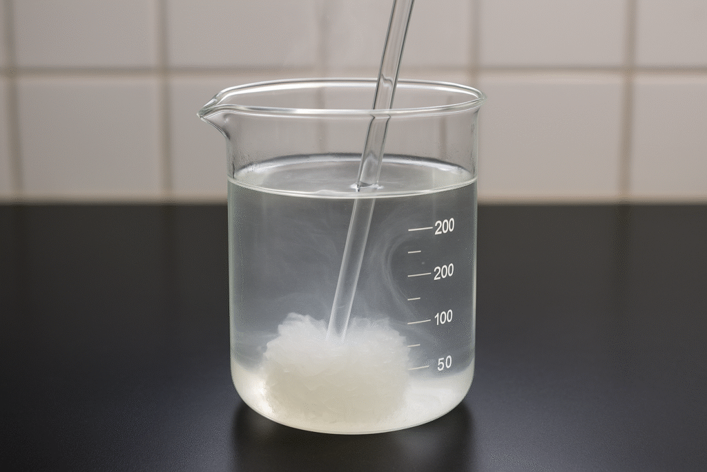 Hot soluble HPMC dissolution process
