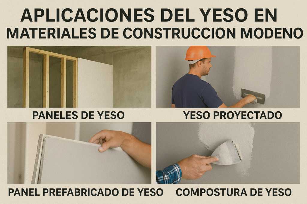 yeso en materiales de construcción