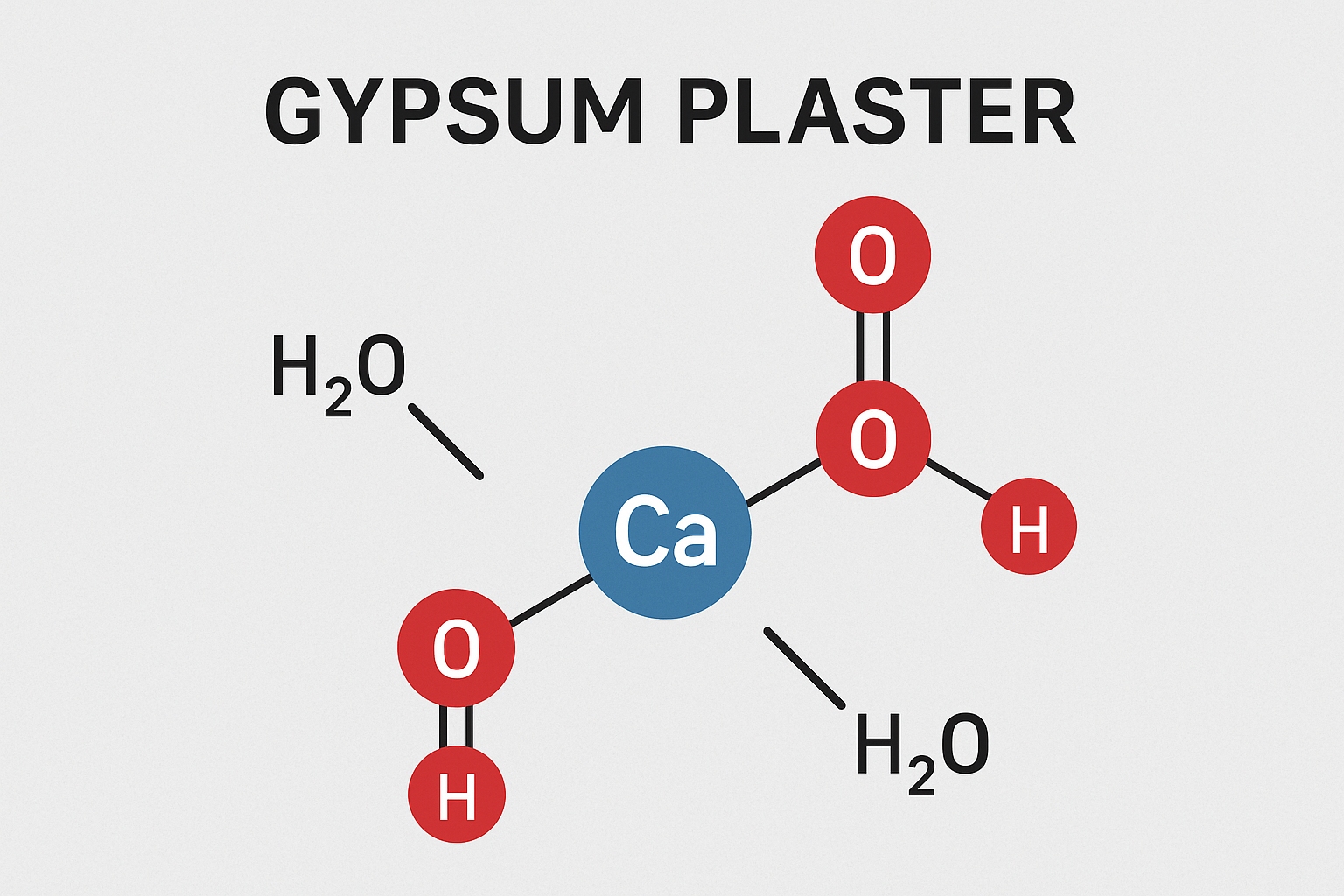 gypsum plaster chemical composition structure