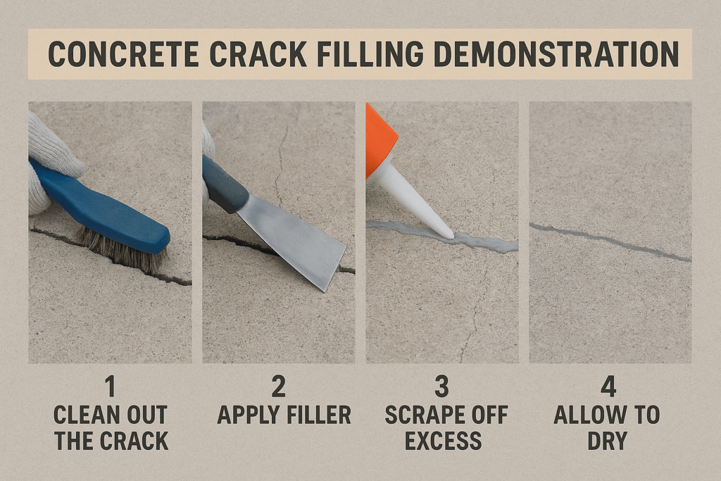 concrete crack repair process
