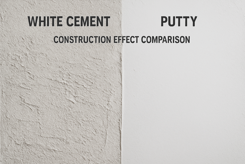 Construction effect comparison