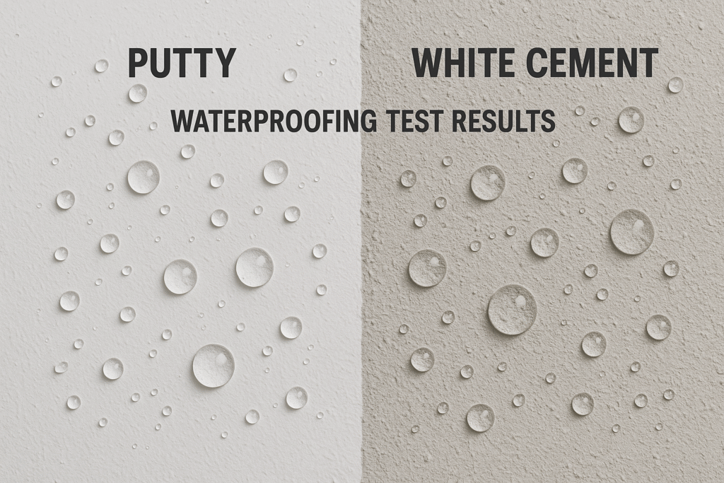 Waterproofing test results