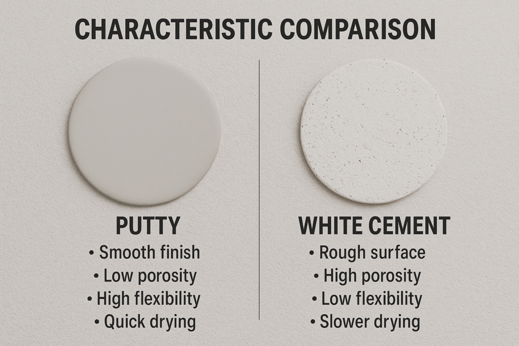 Characteristic comparison samples