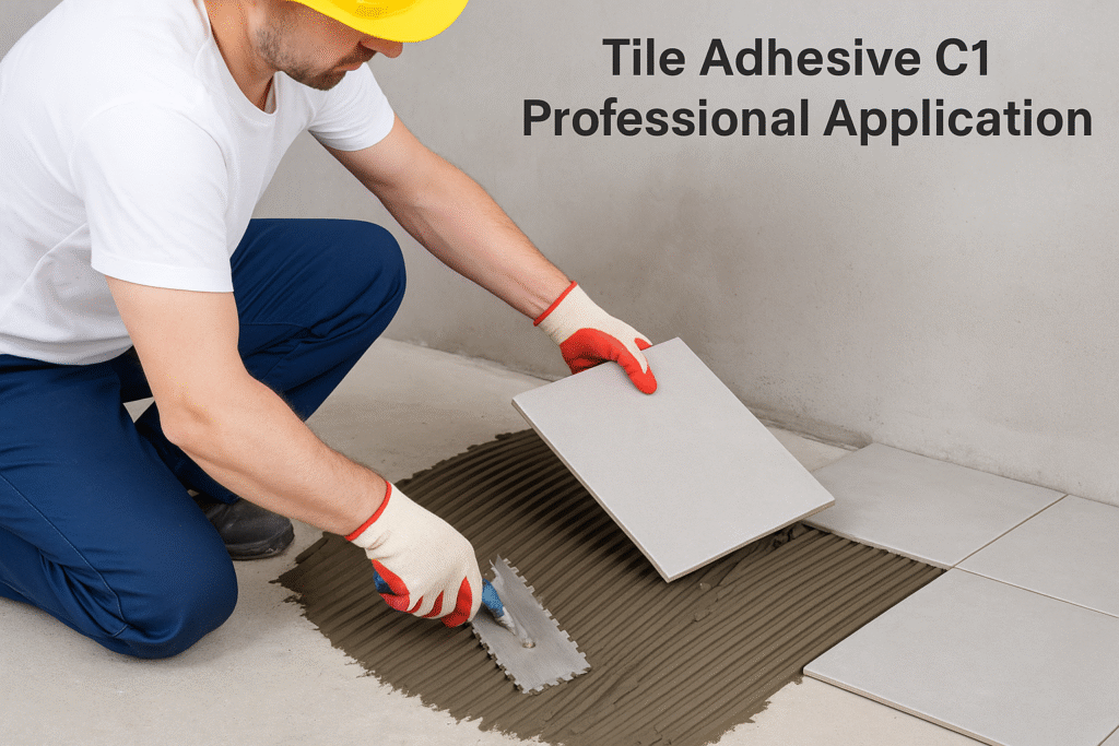 tile adhesive application techniques