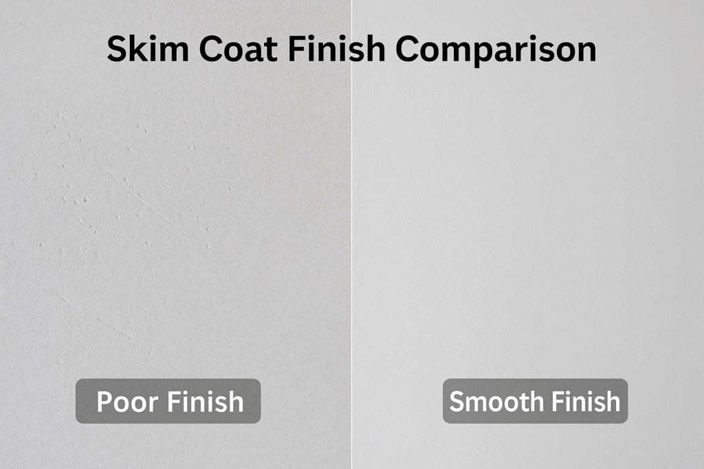 skim coat finish comparison
