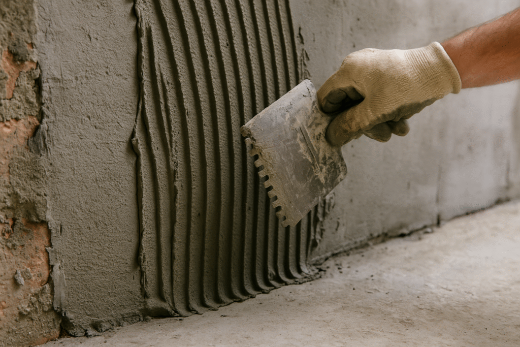 mortar adhesion techniques
