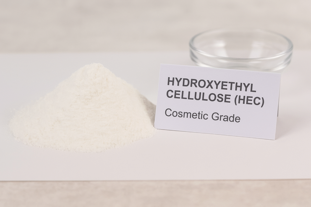 Hydroxyethyl cellulose powder for cosmetics