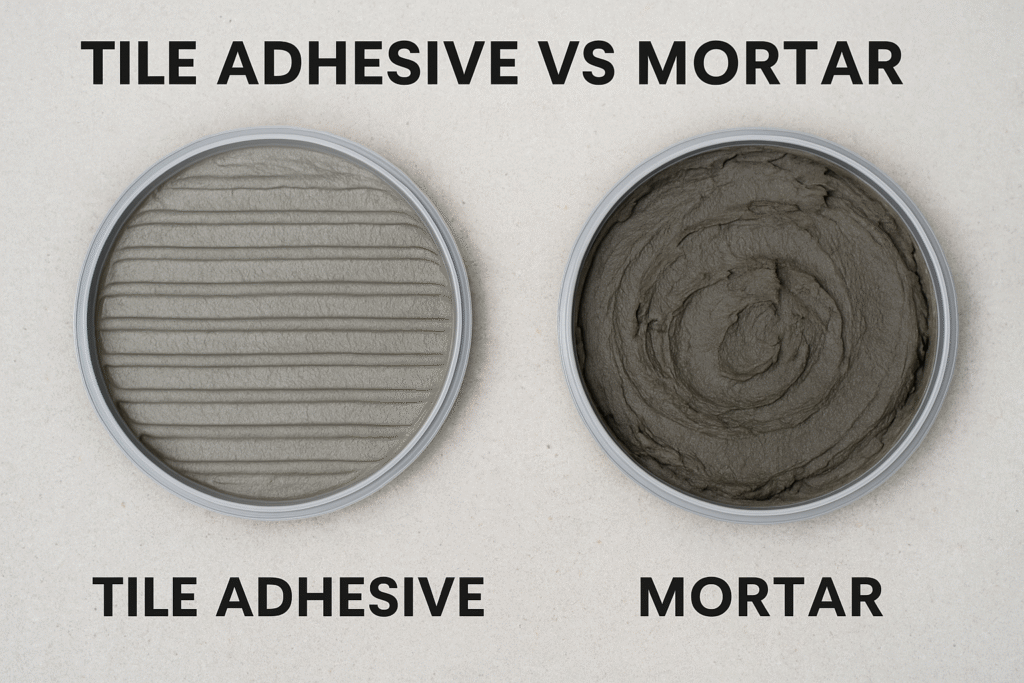 alt with proper tile adhesive application technique