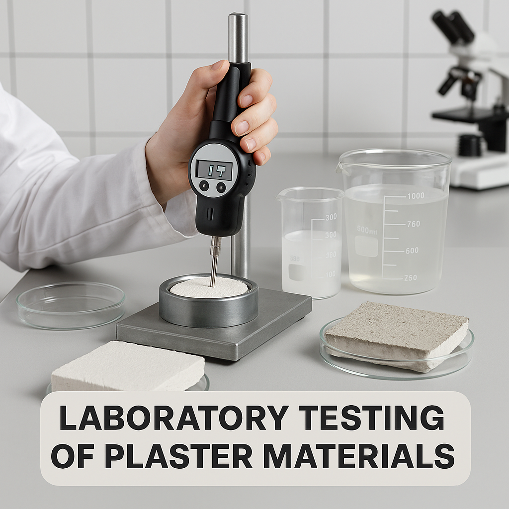 technical testing of plaster materials