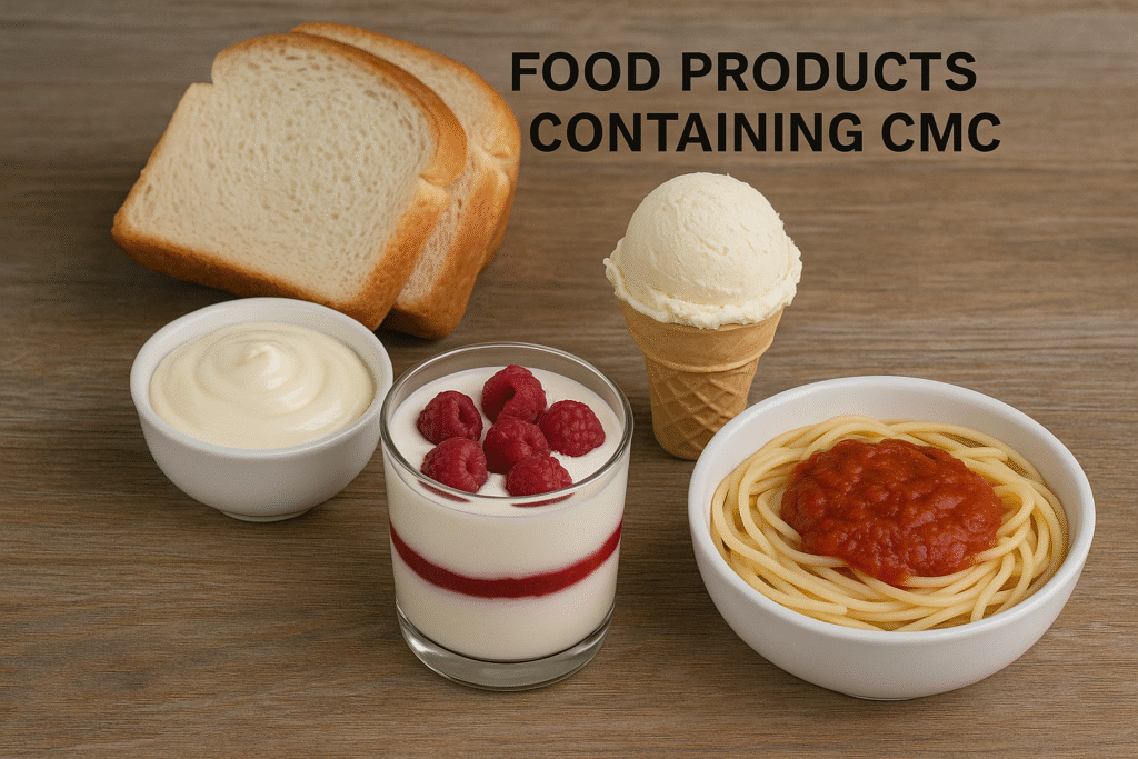 Food products containing CMC