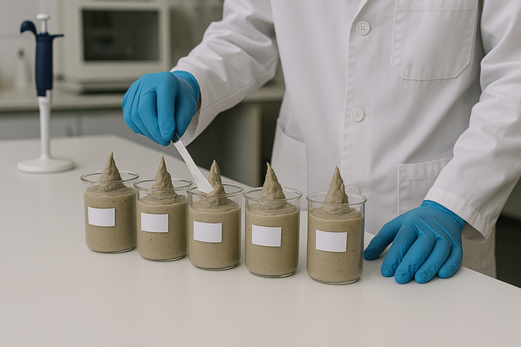 Laboratory testing of different HPMC formulations