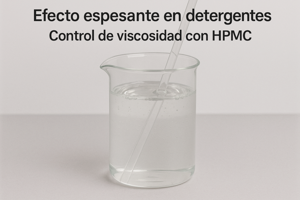 Efecto espesante en detergentes