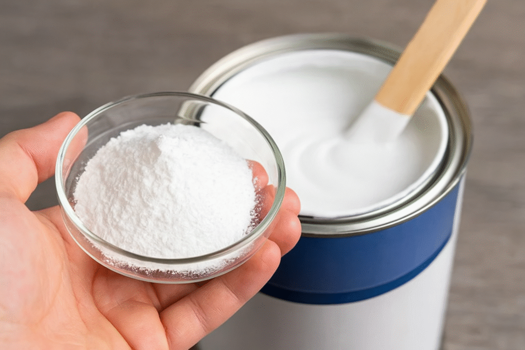 Hydroxyethyl cellulose powder for latex paints