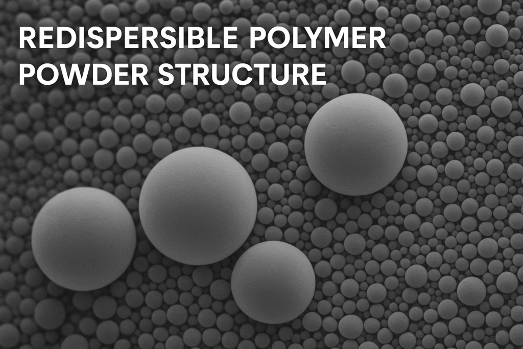redispersible polymer powder structure