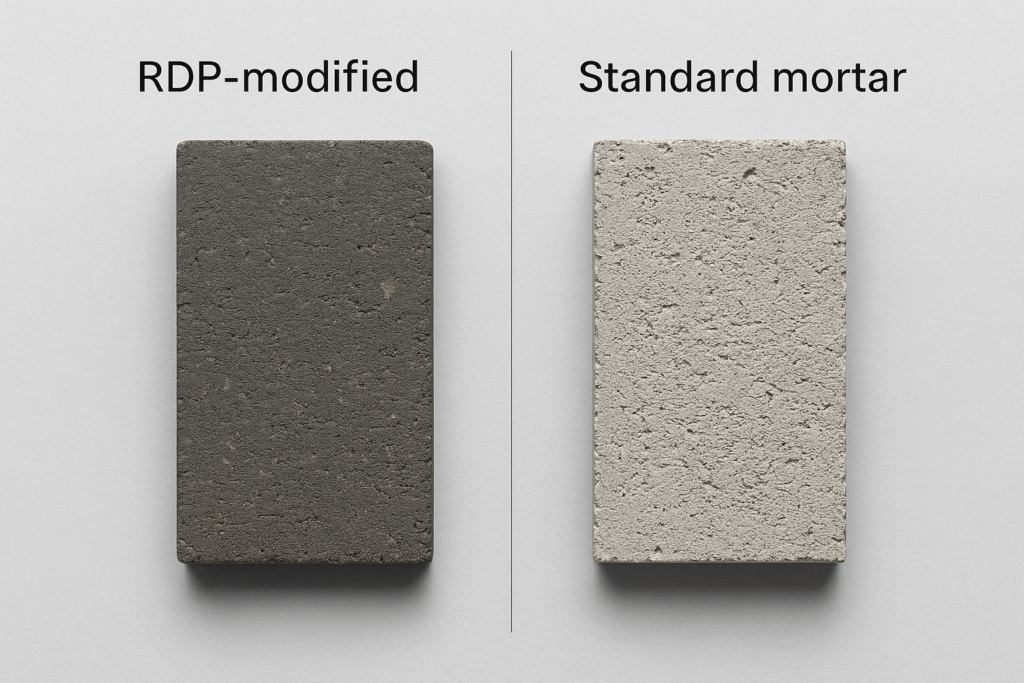 RDP effect on hardened mortar