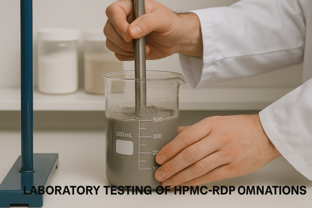 Optimized mortar formulation test