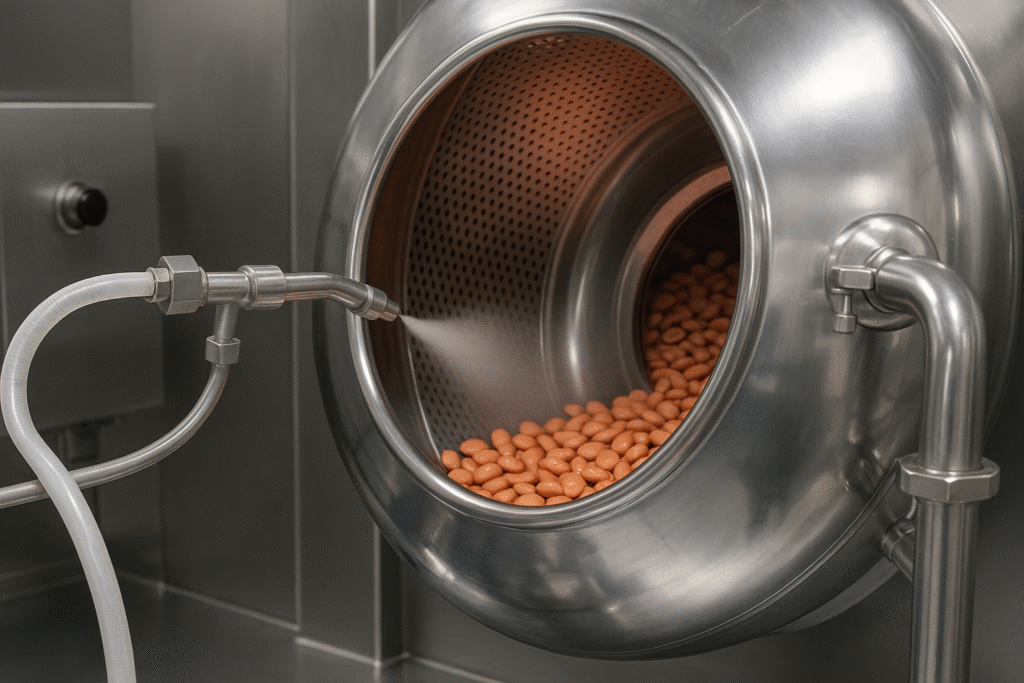 Tablet coating process using cellulose derivatives