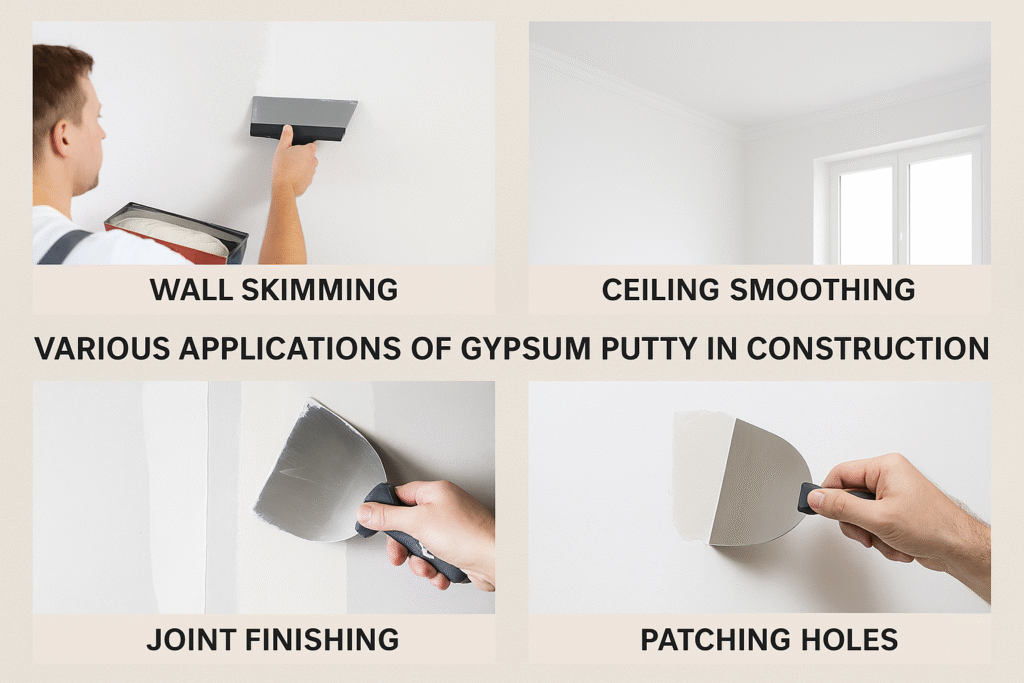 gypsum putty market applications