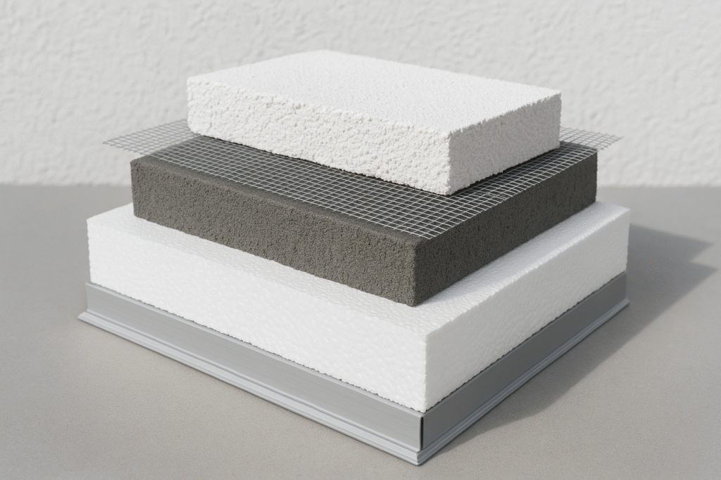 Exterior Insulation and Finish System components