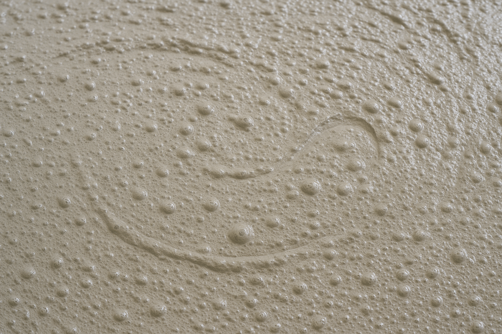 HPMC powder with air bubbles in mortar