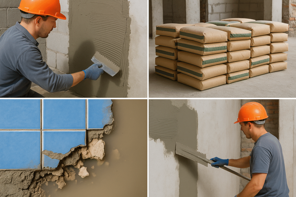 various applications of dry-mix mortar in construction