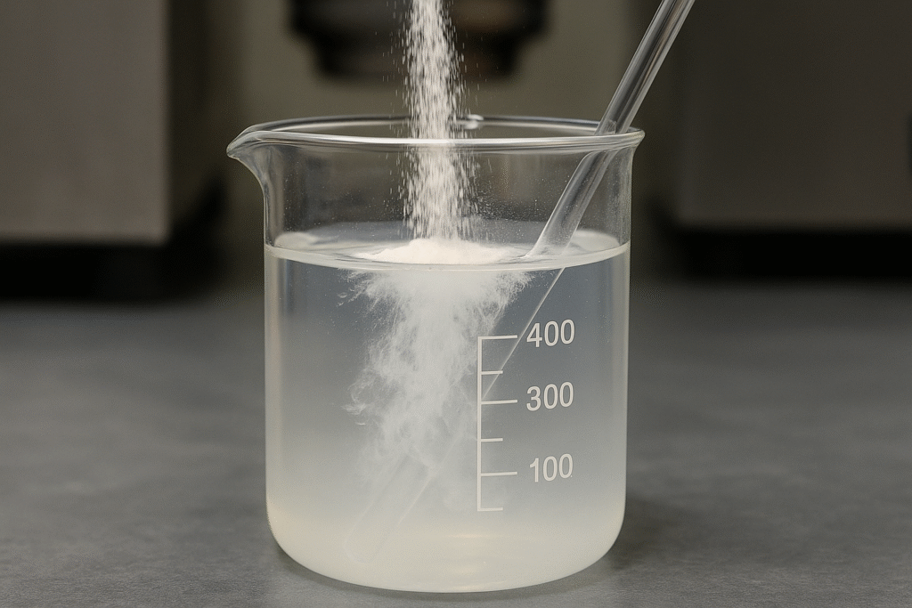 Hot soluble HPMC dissolution process